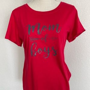 Next Level Apparel brand Mom of Boys tshirt